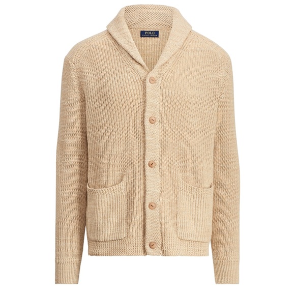 Polo Ralph Lauren Cotton-Linen Shawl Cardigan